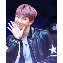 BTS RM Black Stars And Bands On The Sleeve Jacket